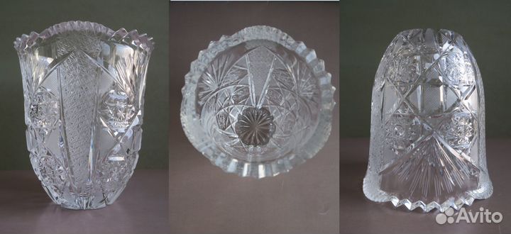 Вазы хрусталь СССР Чехия Богемия