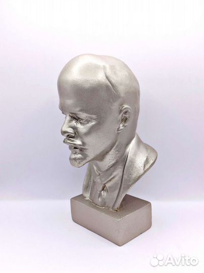Ленин бюст, античное золото, 14 см