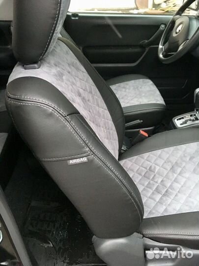 Чехлы из алькантары на Suzuki Jimny от Автопилот