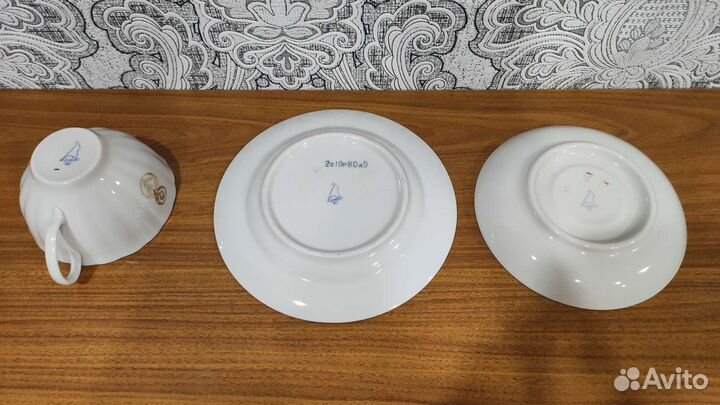 Чайное трио/чайная пара Дулево