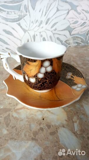 Посуда, кофейные пары, фаянс, фарфор