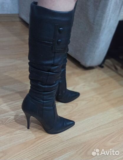 Сапоги женские натуральная кожа 37 размер
