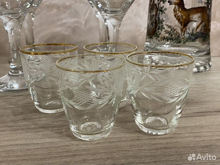 Фужеры, рюмки и др