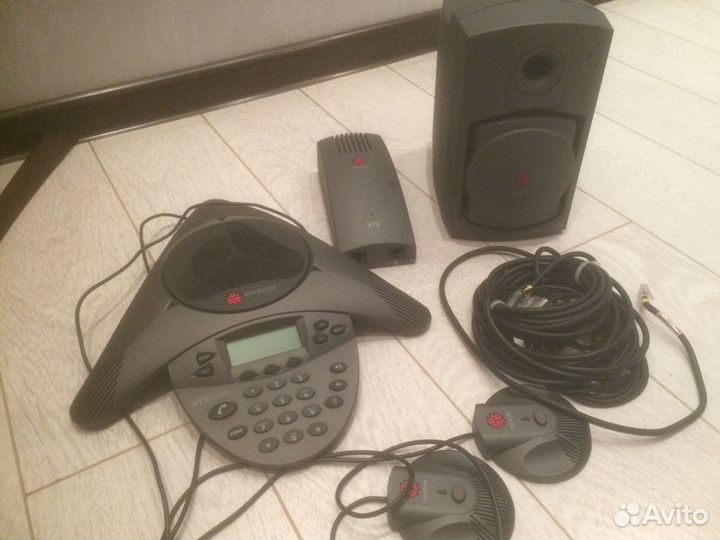 Polycom аудиоконференция 2 микрофона+сабвуфер