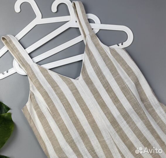 Комбинезон-кюлоты H&M лён вискоза