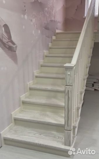 Лестница деревянная под ключ