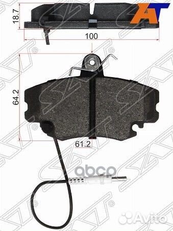 Колодки тормозные перед renault logan 04/LADA