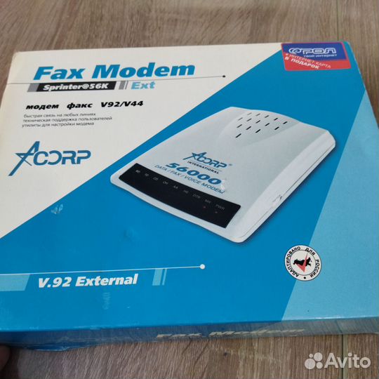 Факс модем Acorp Fax Modem Sprinter56K Ext