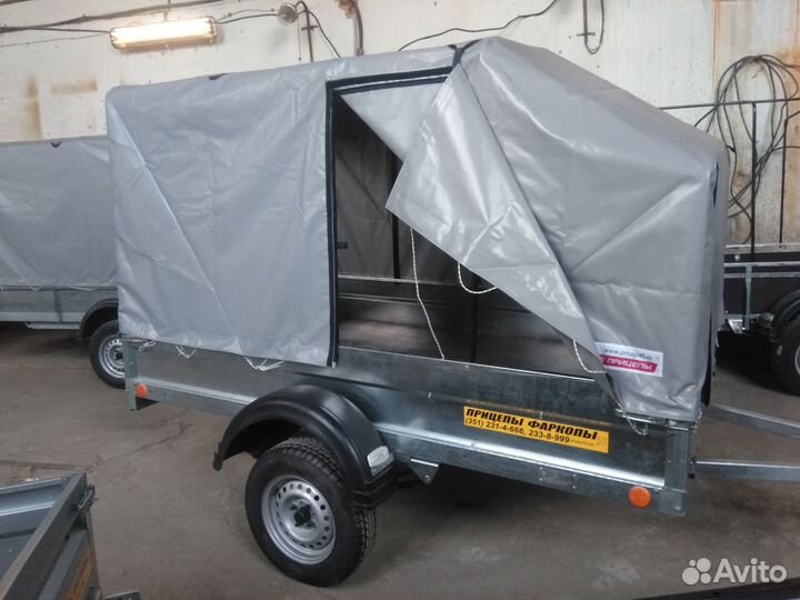 Прицеп Крепыш 2,5 Плюс (2,5х1,5) тент 1,5 метра