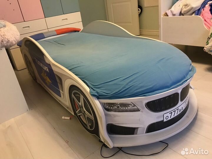 Детская кровать полицейская машина