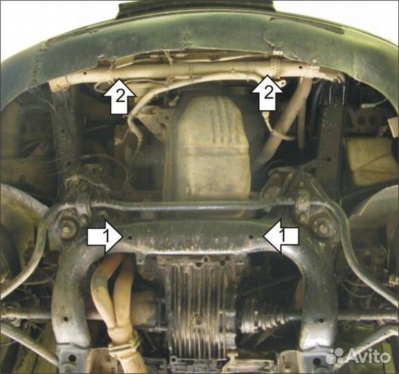 Защита двигателя Audi 100 (1990-1994)