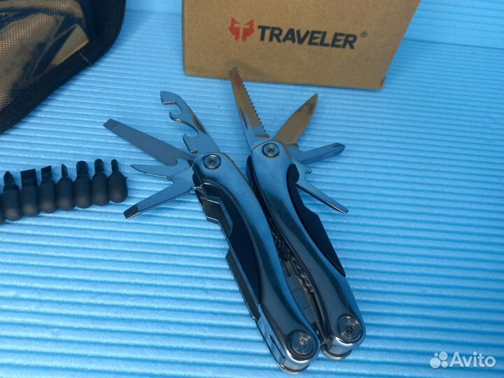 Мультитул 9в1 + 10 бит в нейлоновом чехле