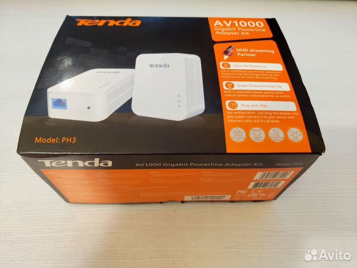 PLC адаптер Poweline adapter Tenda