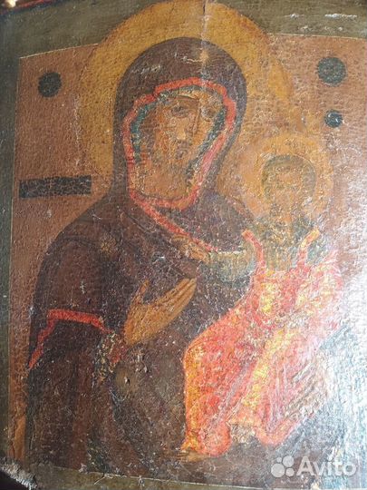 Старинная икона Божией Матери Смоленская