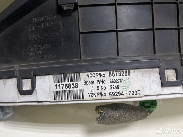 Панель приборов Volvo s80 98-06г
