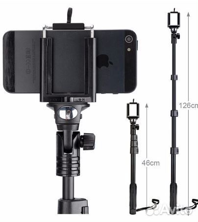 Палка для селфи телескопическая выдвижная монопод