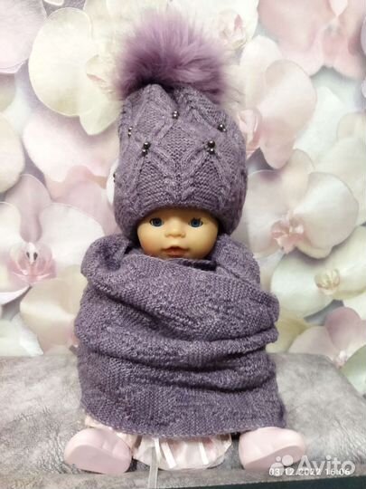 Зимние шапки на девушку