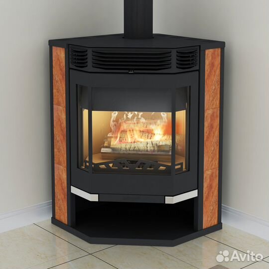 Печь камин угловой Мета Амур 12 (до 120 м2)