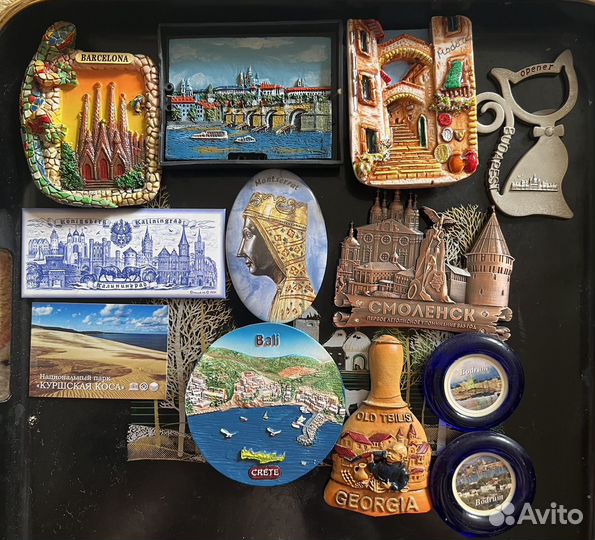 Магниты на холодильник из разных стран