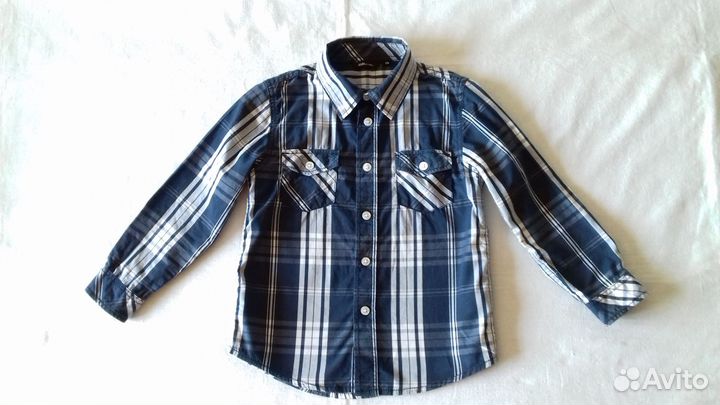 Детские рубашки на мальчика длинный рукав 104-110