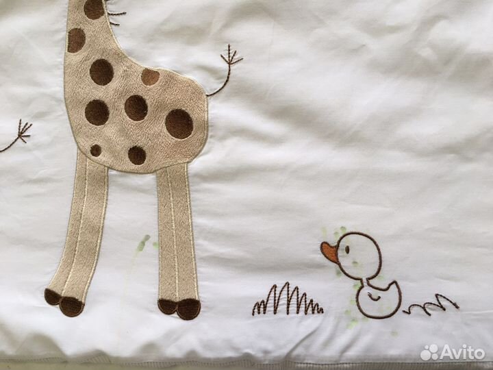 Бортики, пододеяльник, простынь, наволочка