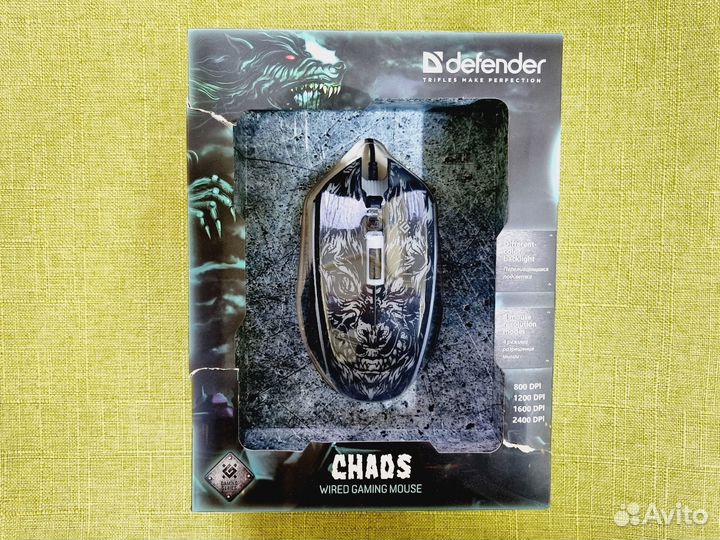 Компьютерная мышь Defender GM-033 Chaos (новая)