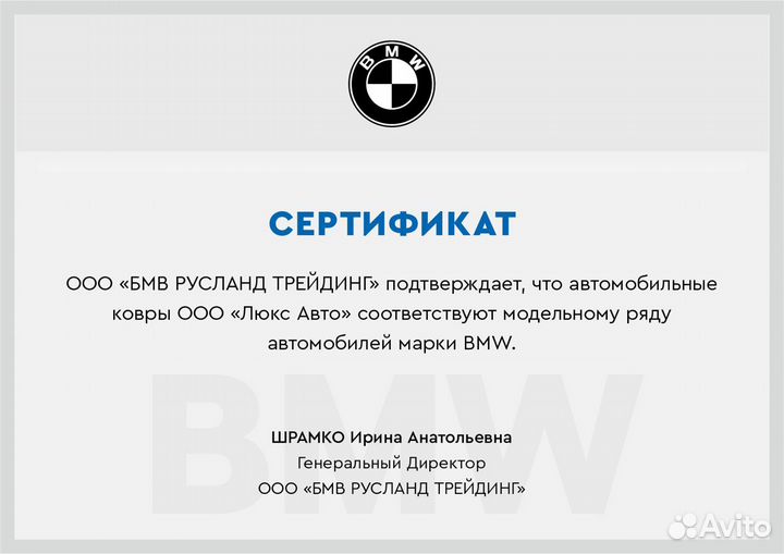 3D Коврики BMW 7 F01 Экокожа Салон Багажник