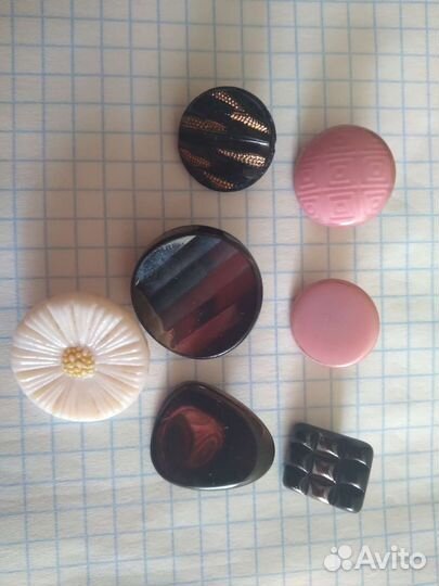 Пуговицы стеклянные Чехословакия,ссср,винтаж