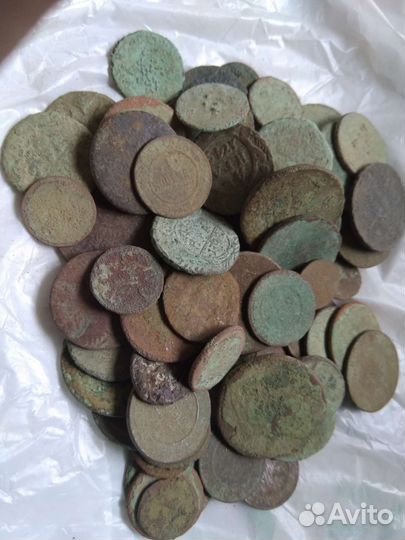Лот медных монет империи