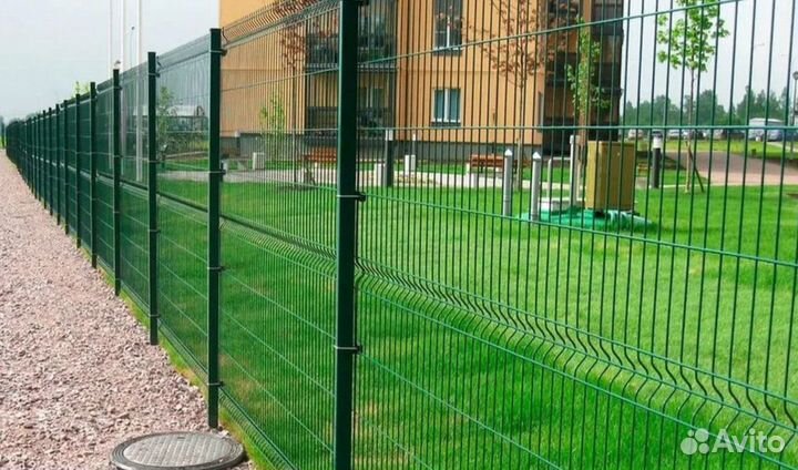 Забор из 3D сетки,калитки под ключ