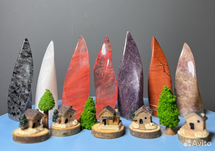 Фигура спираль из натурального камня