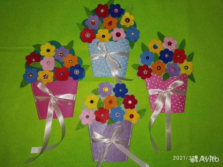 Открытки ручной работы, магнит к 8 марта