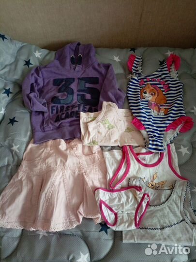 Вещи пакетом для девочки98-104