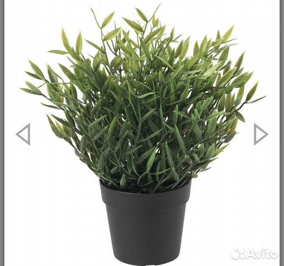 Искусственная зелень в кашпо IKEA