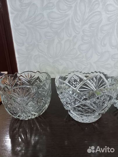 Ваза конфетница хрустальная