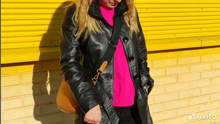 Куртка кожаная женская размер 42-44