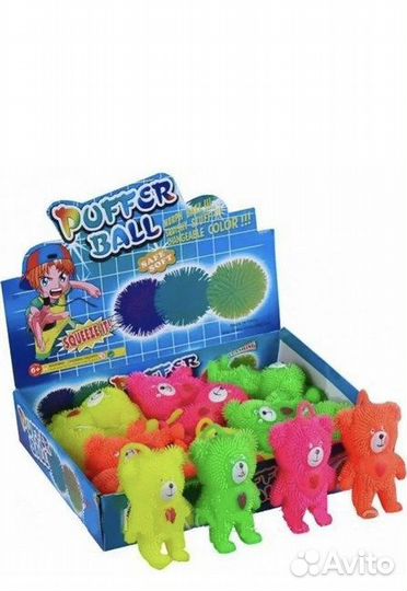 Светящаяся игрушка Мишка на резинке