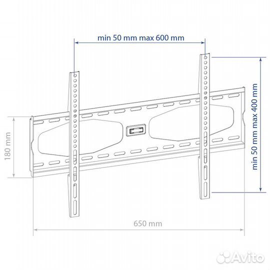 Кронштейн для телевизора 32-90 до 60кг