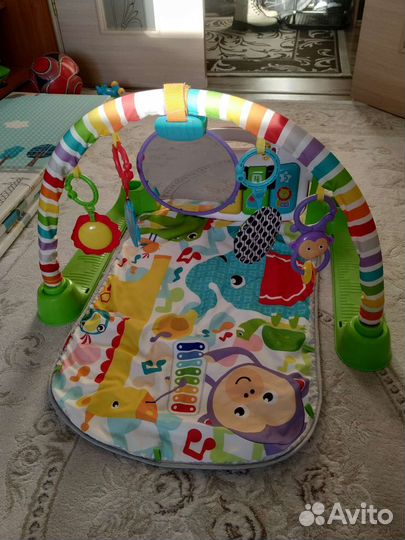 Развивающий коврик с пианино fisher prace