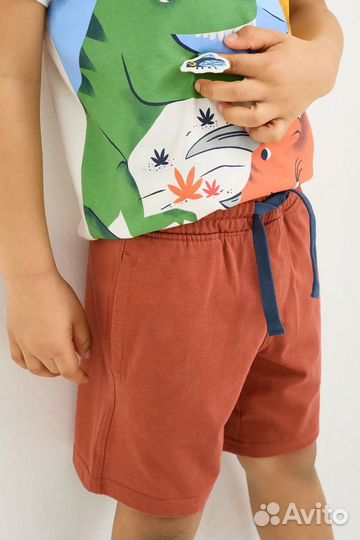 Костюм летний на мальчика футболка шорты 116