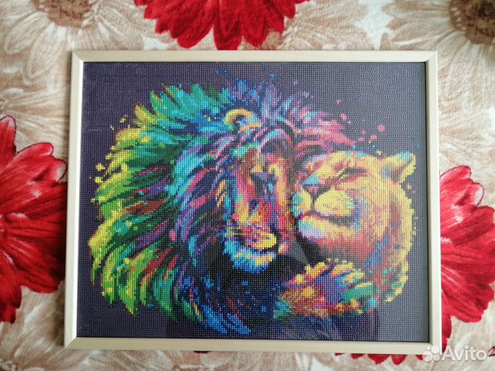 Алмазная мозаика готовая картина 