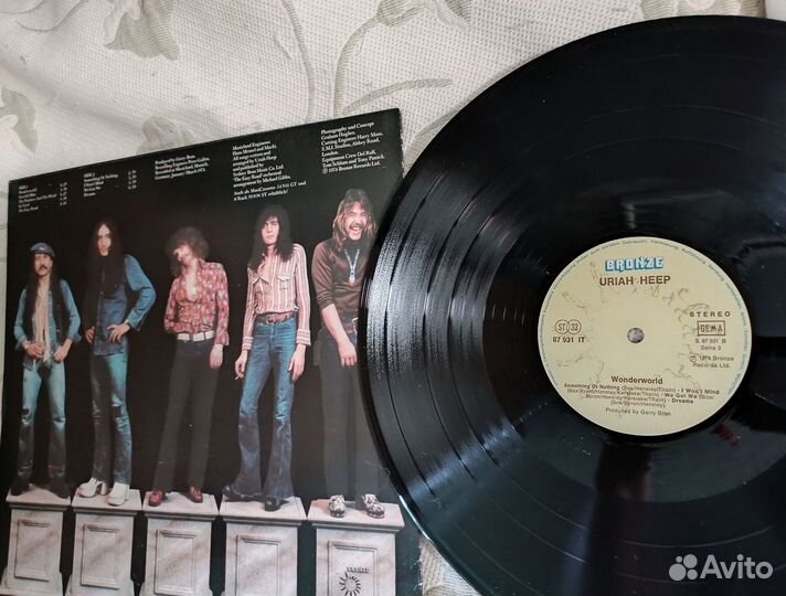 Uriah Heep 1974 Wonderworld Оригинал Пластинка LP