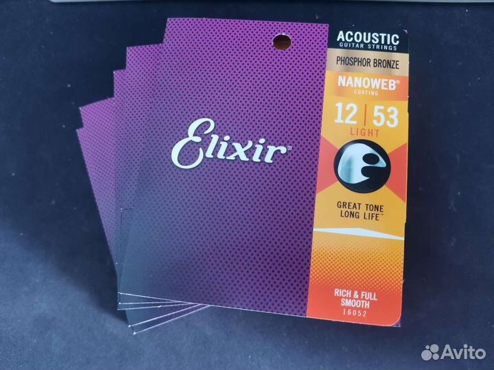 Струны оригинал USA Elixir 12-53
