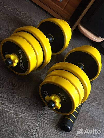 Новые гантели общий вес 20 кг (модель 201)