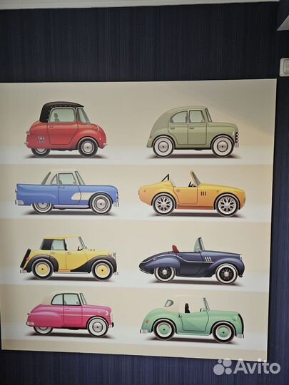 Картина с машинками