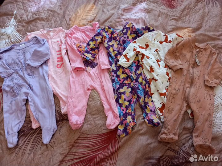 Детские вещи пакетом на девочку 68р