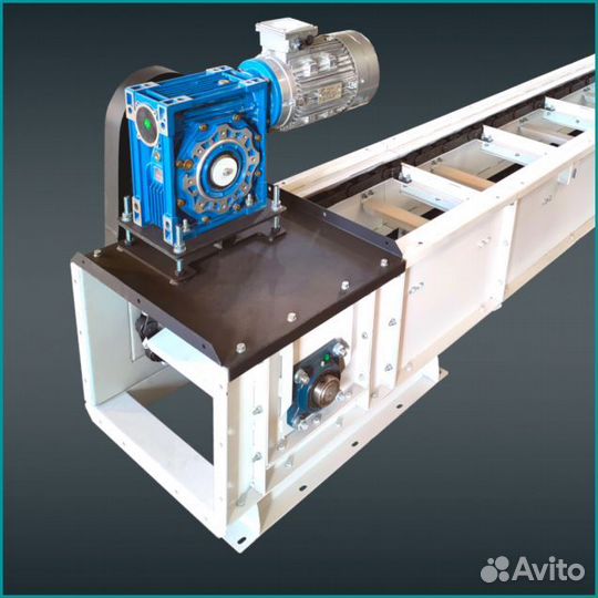 Скребковые цепные транспортёры, конвейеры