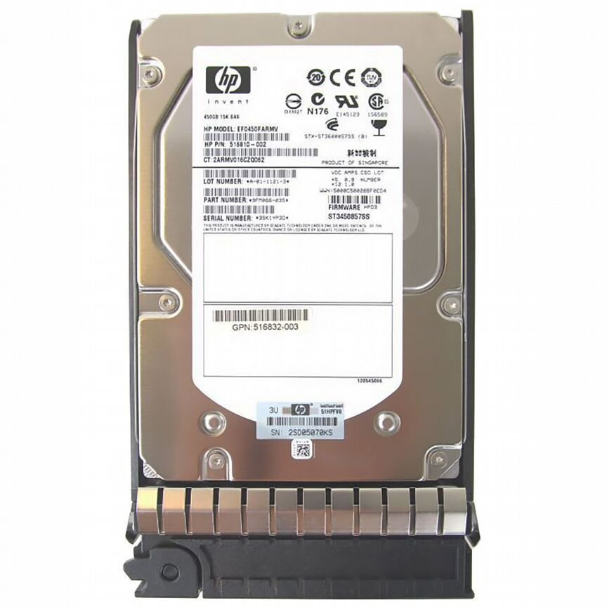 [EF0450FARMV] Жесткий Диск Hp 450gb Sas 3,5" Hdd Ef0450farmv