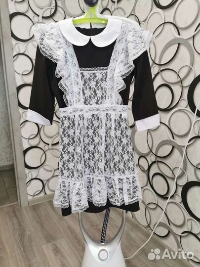 Школьный фартук и платье размер 46