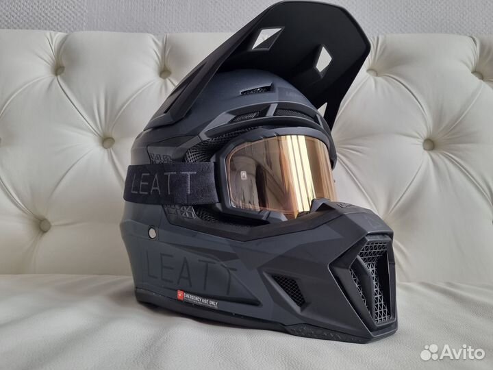 Leatt Moto 7.5 Helmet Kit Stealth Вlасk Hoвый Шлем